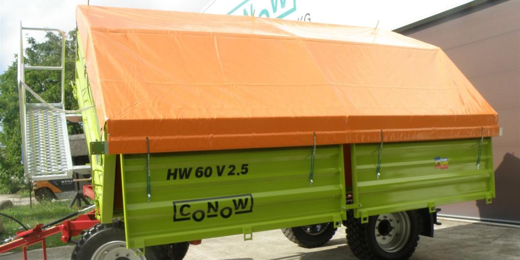 HW 60 V 2.5 durchgehende ZV, Rollplane, conowgrün_linke Seite