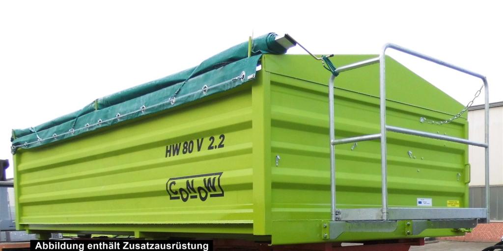 HW80 V2.2 rechte Seitenwand, Rollplane, conowgrün